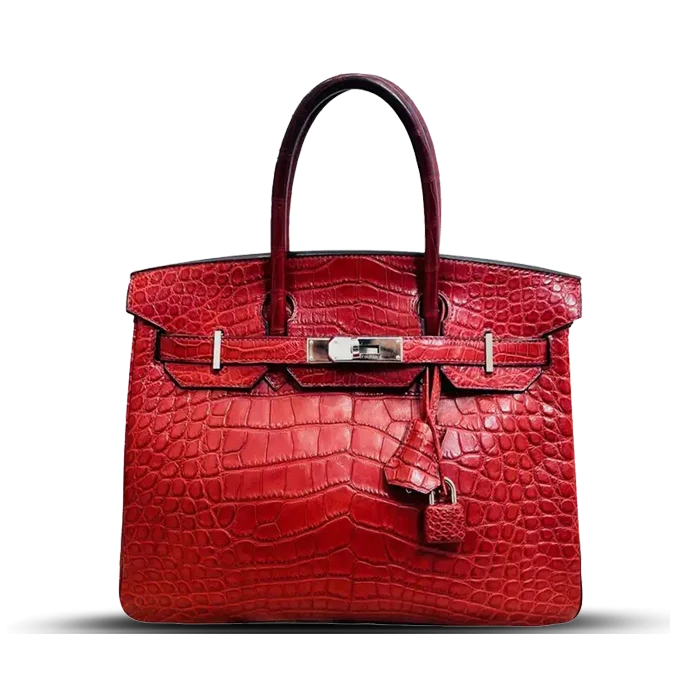 Hermes Birkin 30 Bag in Alligator Leather with Gold Hardware