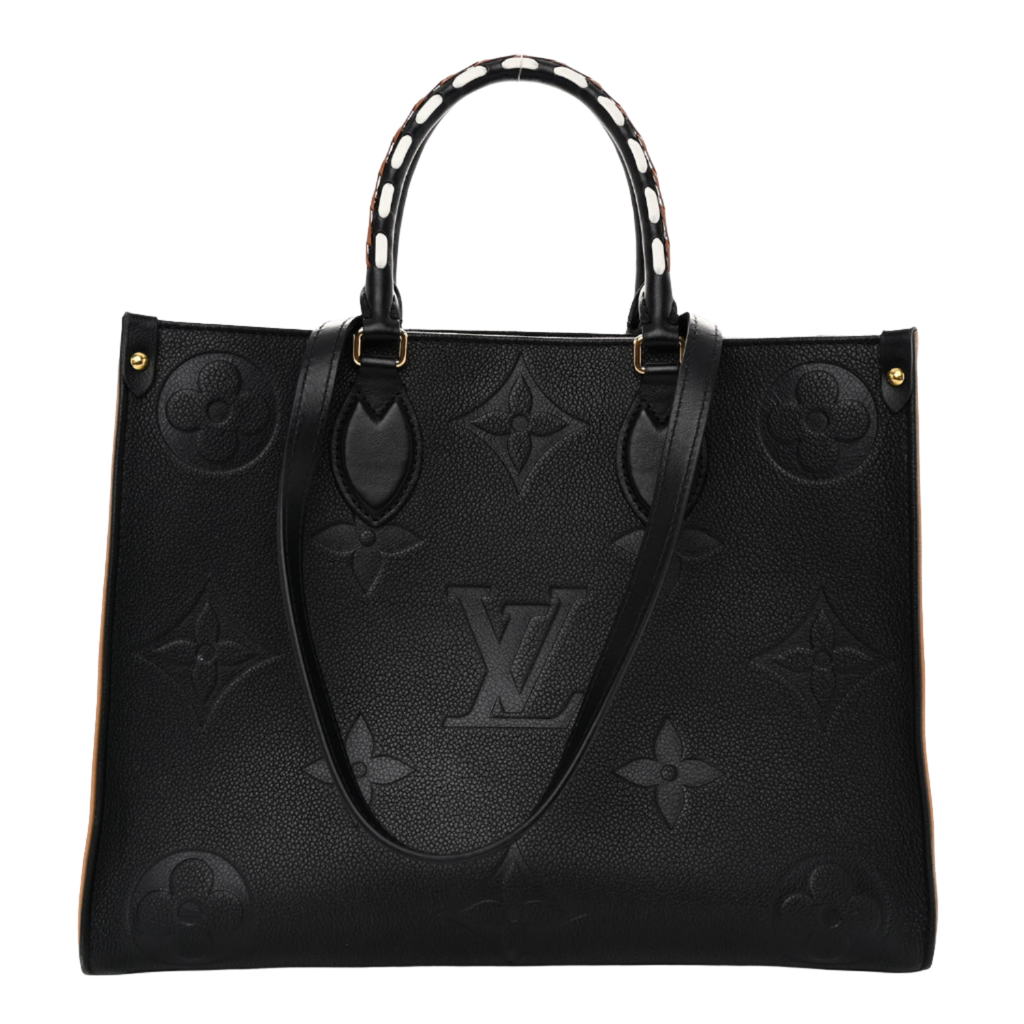 LOUIS VUITTON Empreinte Monogram Giant Wild At Heart Onthego MM Black