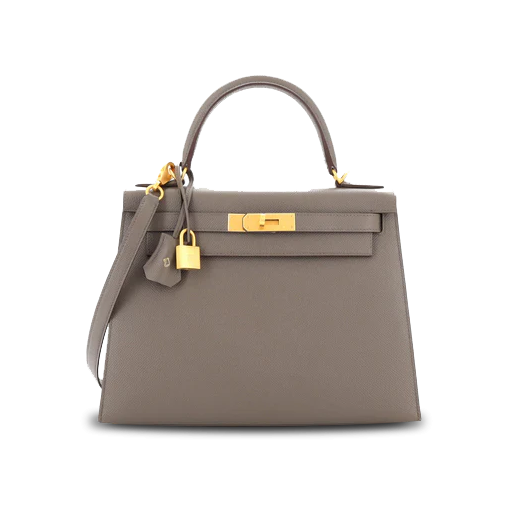 Kelly Handbag Bicolor Epsom with Brushed Gold Hardware
