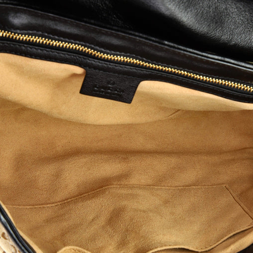 GG Marmont Flap Bag Diagonal Quilted GG Canvas Medium