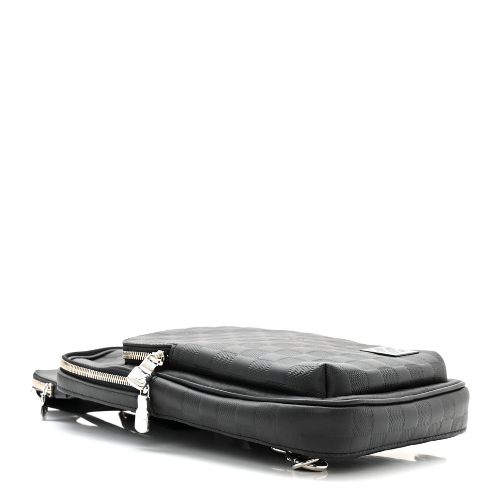LOUIS VUITTON Damier Infini Avenue Sling Bag Onyx