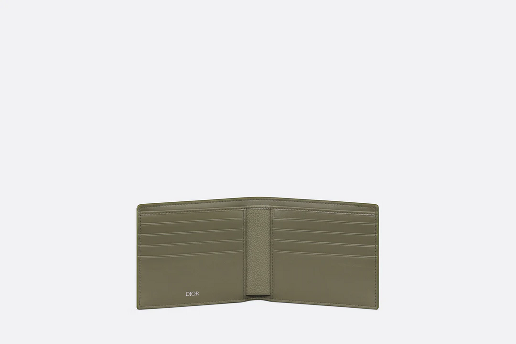 Bifold Wallet _ Khaki Dior Gravity Leather _ Dior Couture