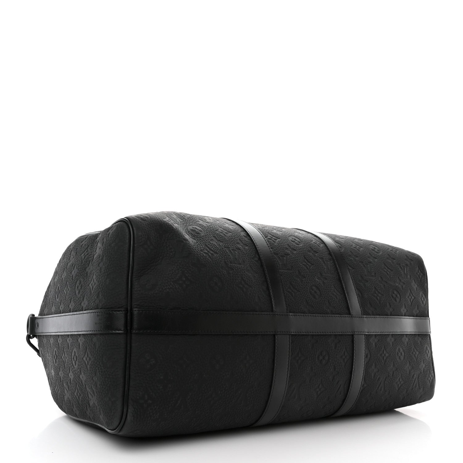 LOUIS VUITTON TAURILLON MONOGRAM KEEPALL BANDOULIERE 50 BLACK