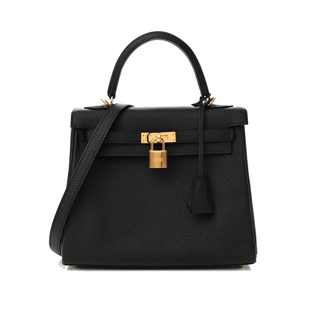 HERMES TOGO KELLY RETOURNE 25 BLACK