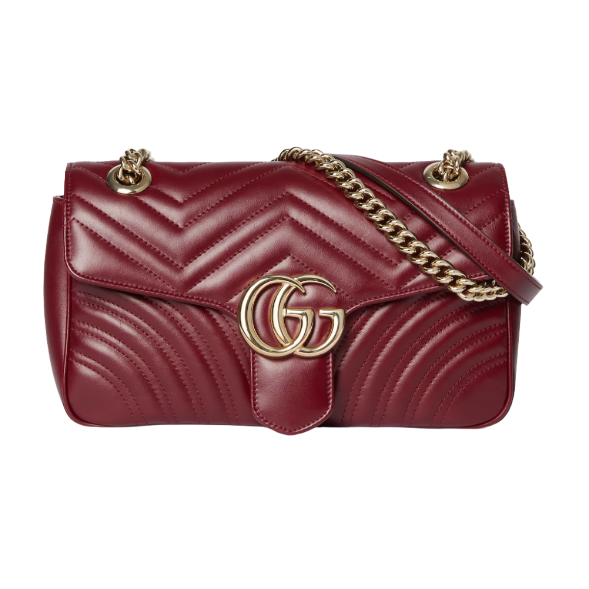 Gucci GG Marmont small shoulder bag in Gucci Rosso Ancora