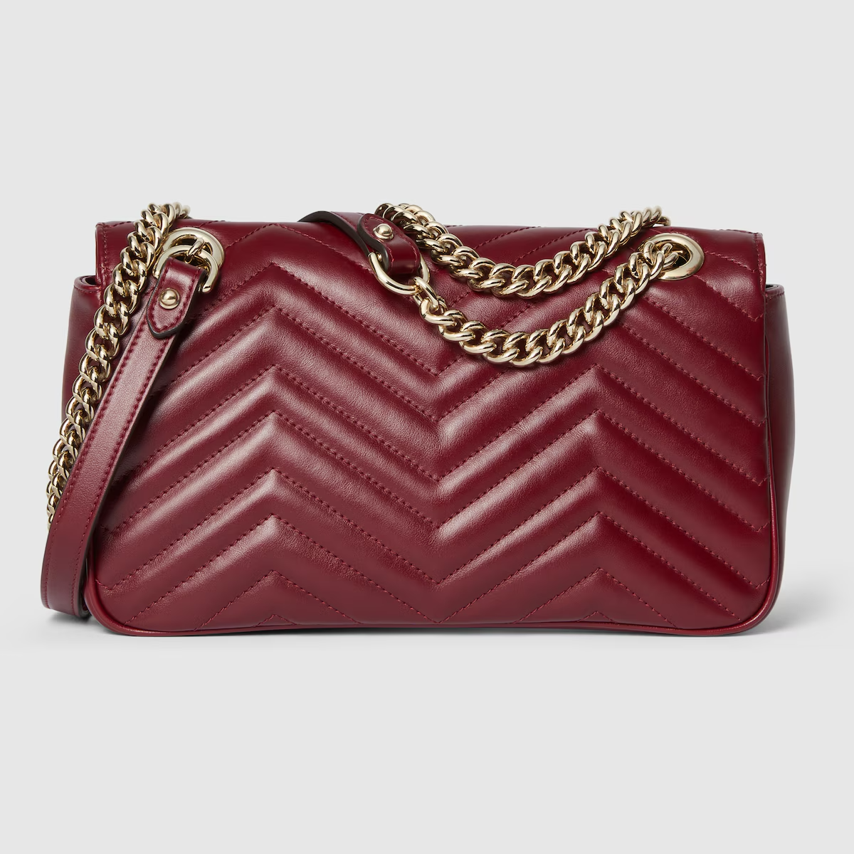 Gucci GG Marmont small shoulder bag in Gucci Rosso Ancora