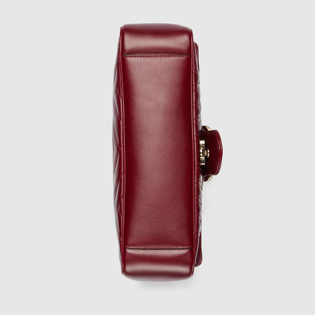 Gucci GG Marmont small shoulder bag in Gucci Rosso Ancora