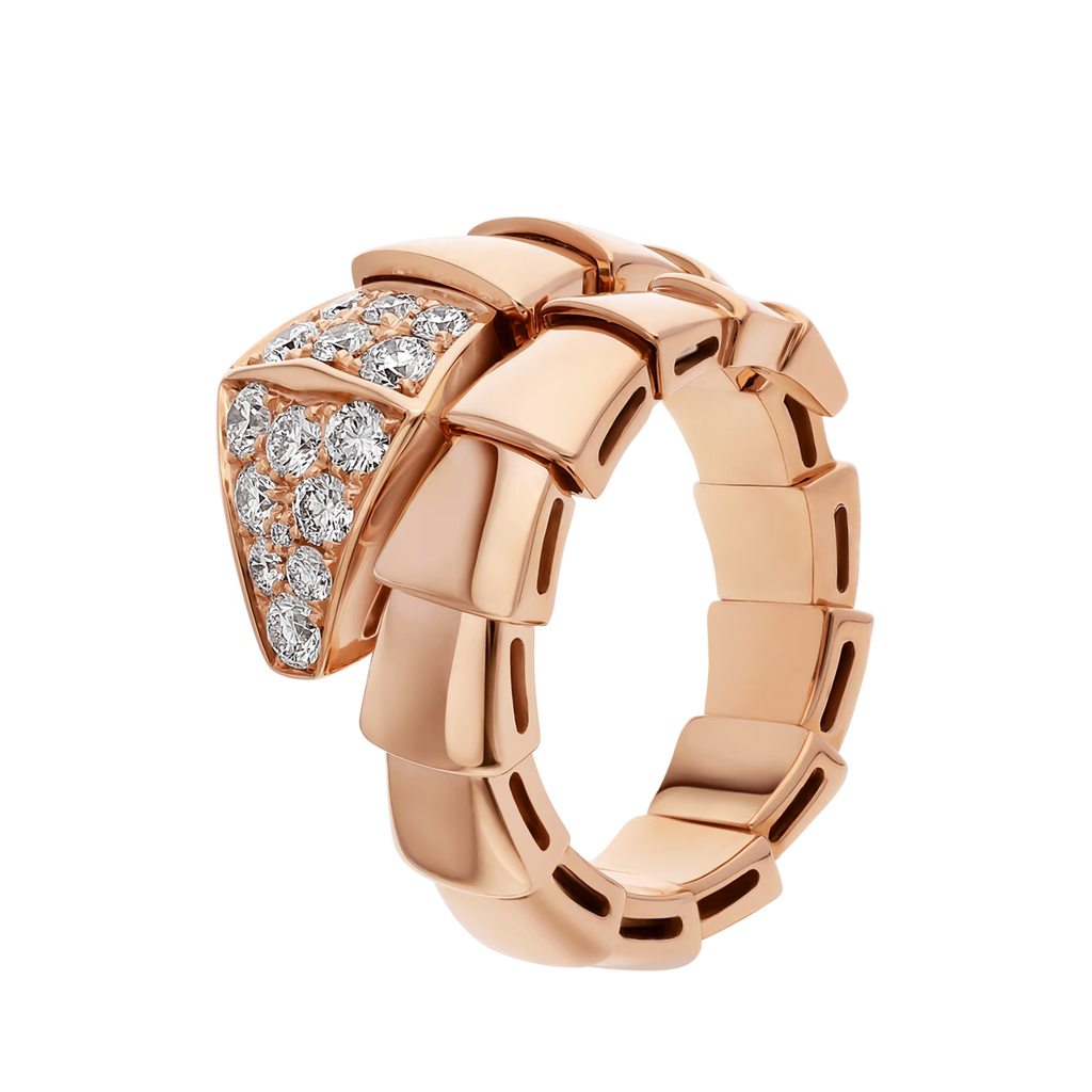 BVLGARI SERPENTI VIPER RING ROSE GOLD