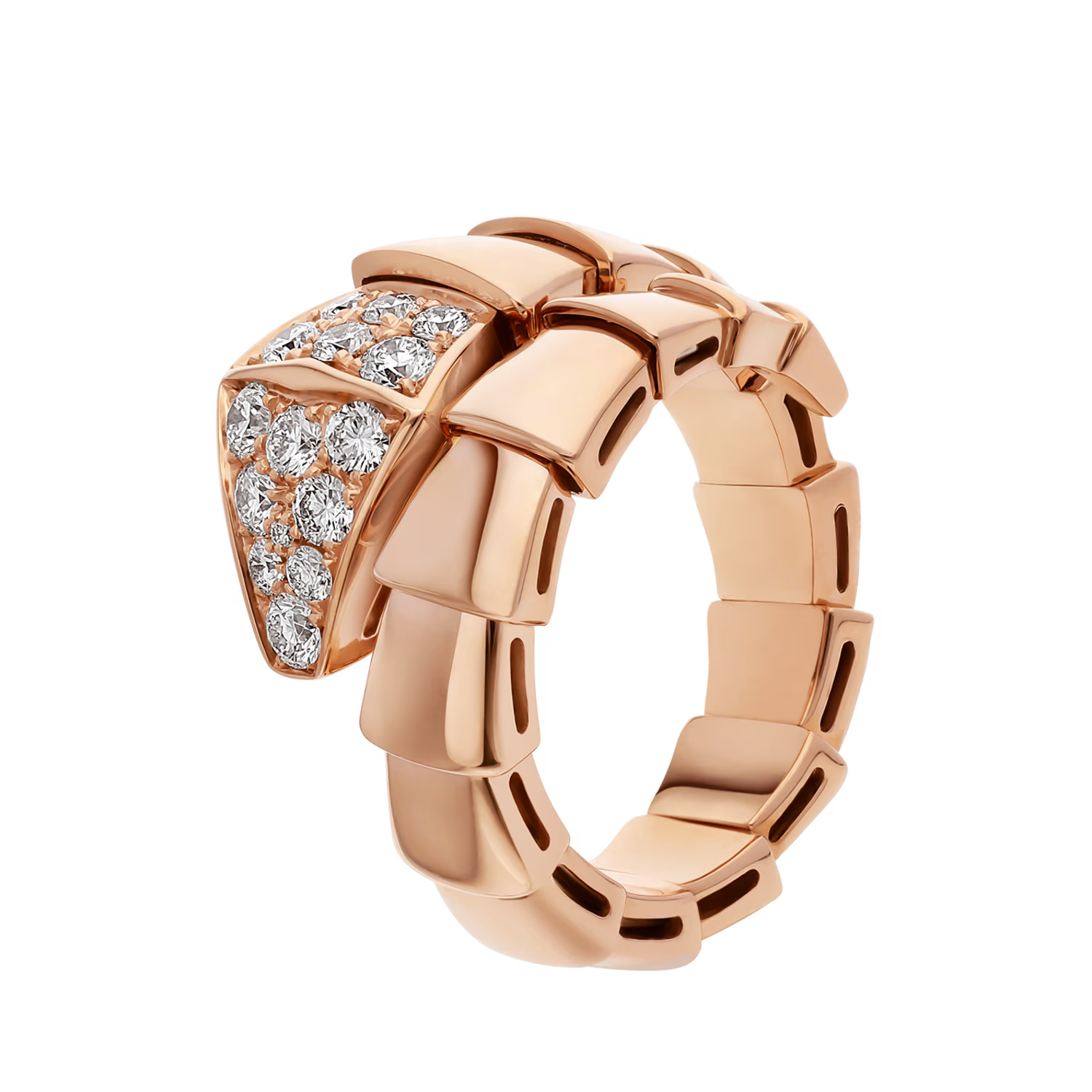 BVLGARI SERPENTI VIPER RING ROSE GOLD