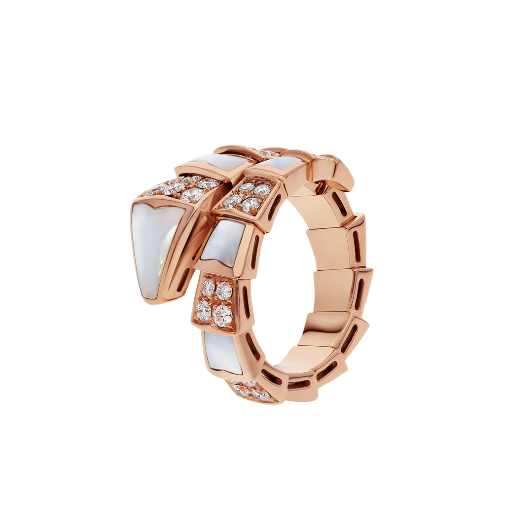 BVLGARI SERPENTI VIPER RING ROSE GOLD