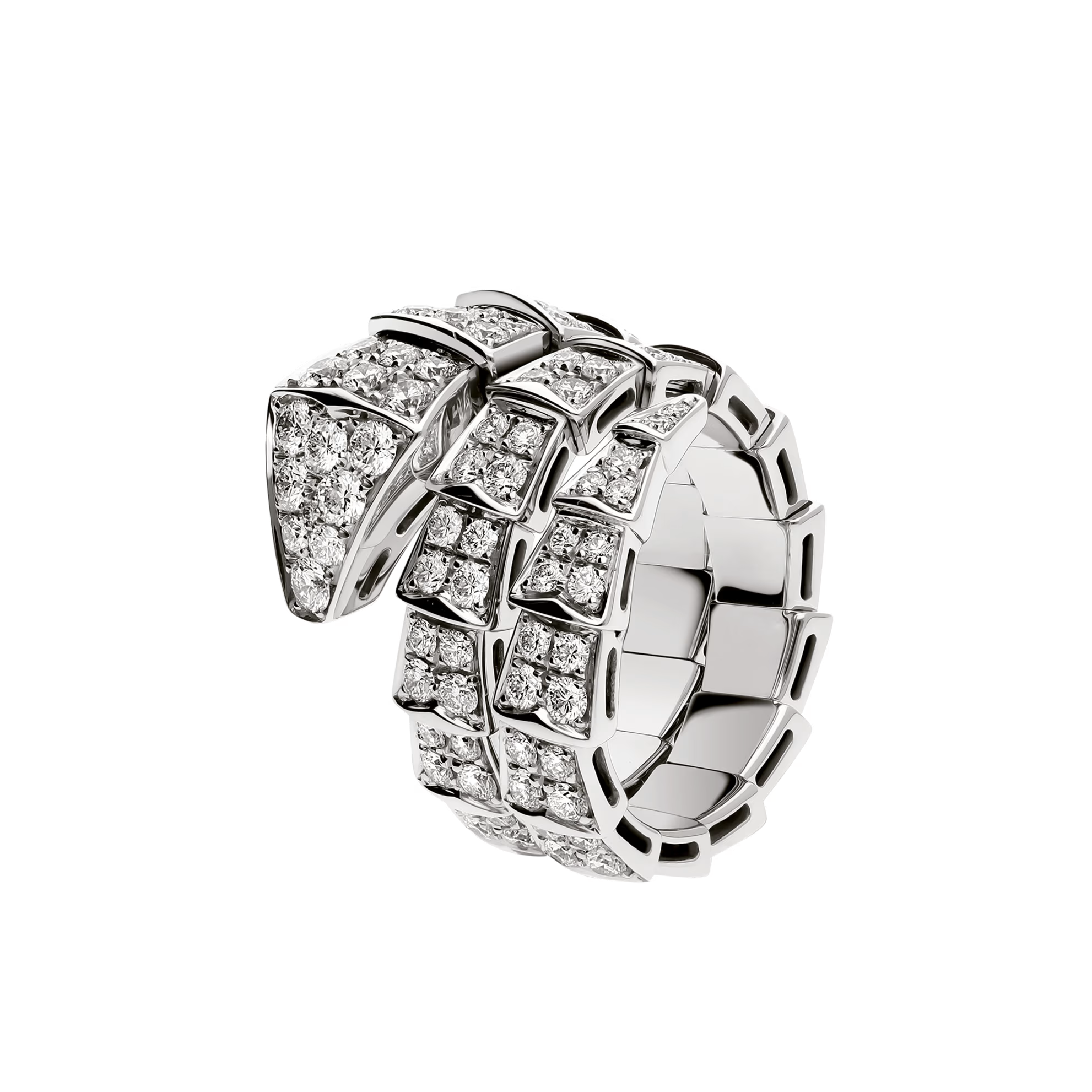 BVLGARI SERPENTI VIPER RING WHITE GOLD
