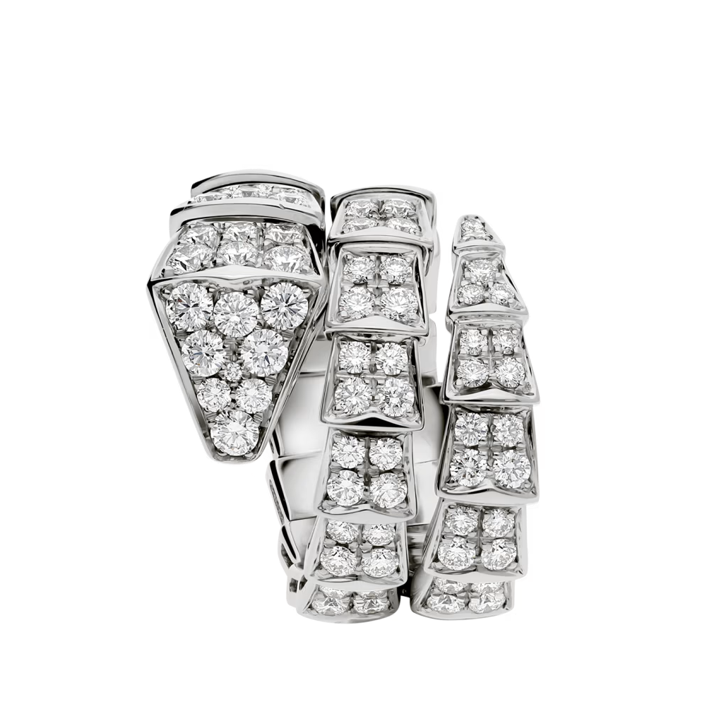 BVLGARI SERPENTI VIPER RING WHITE GOLD