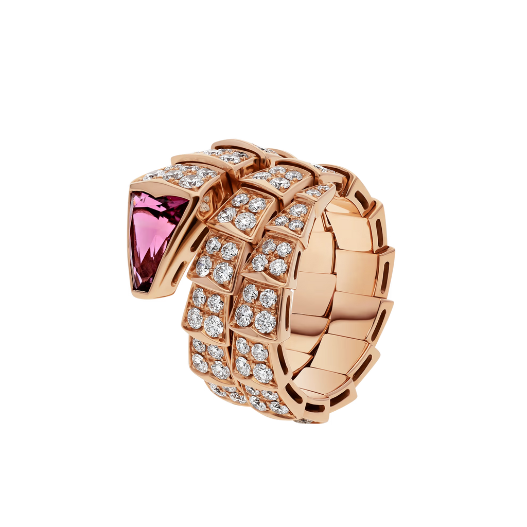 BVLGARI SERPENTI VIPER RING ROSE GOLD
