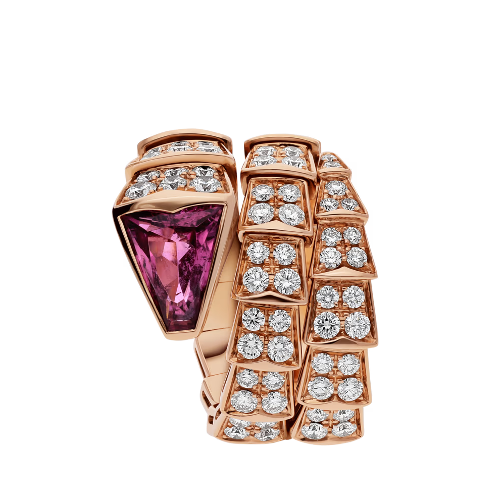 BVLGARI SERPENTI VIPER RING ROSE GOLD