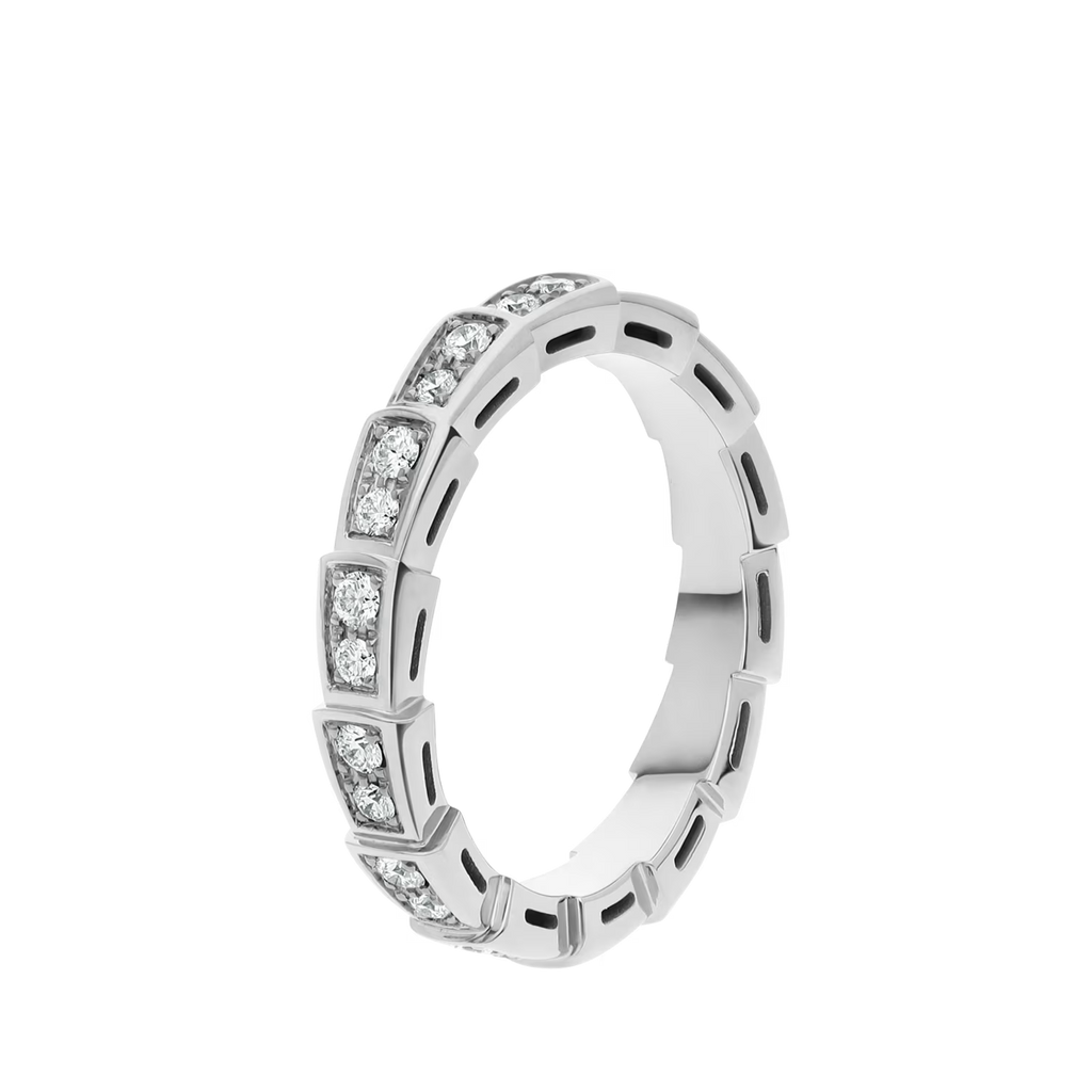 BVLGARI SERPENTI VIPERSERPENTI VIPER RING WHITE GOLD