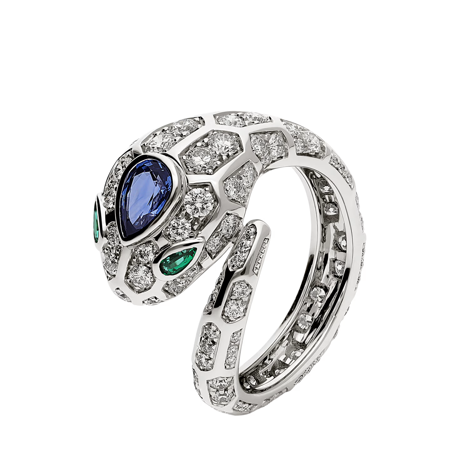 BVLGARI SERPENTI SEDUTTORI RING WHITE GOLD