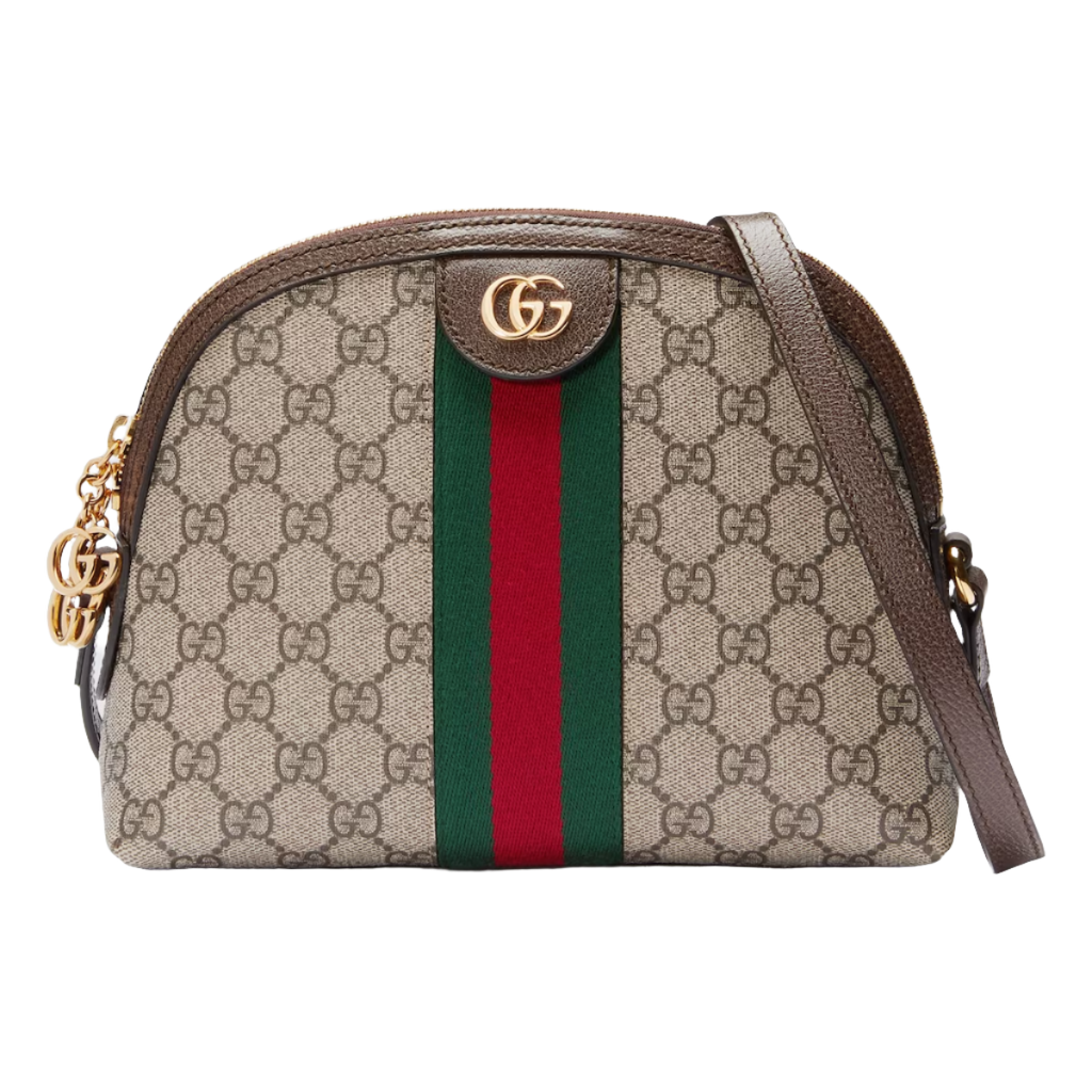GUCCI GG Supreme Ophidia Small Rounded Top Shoulder Bag