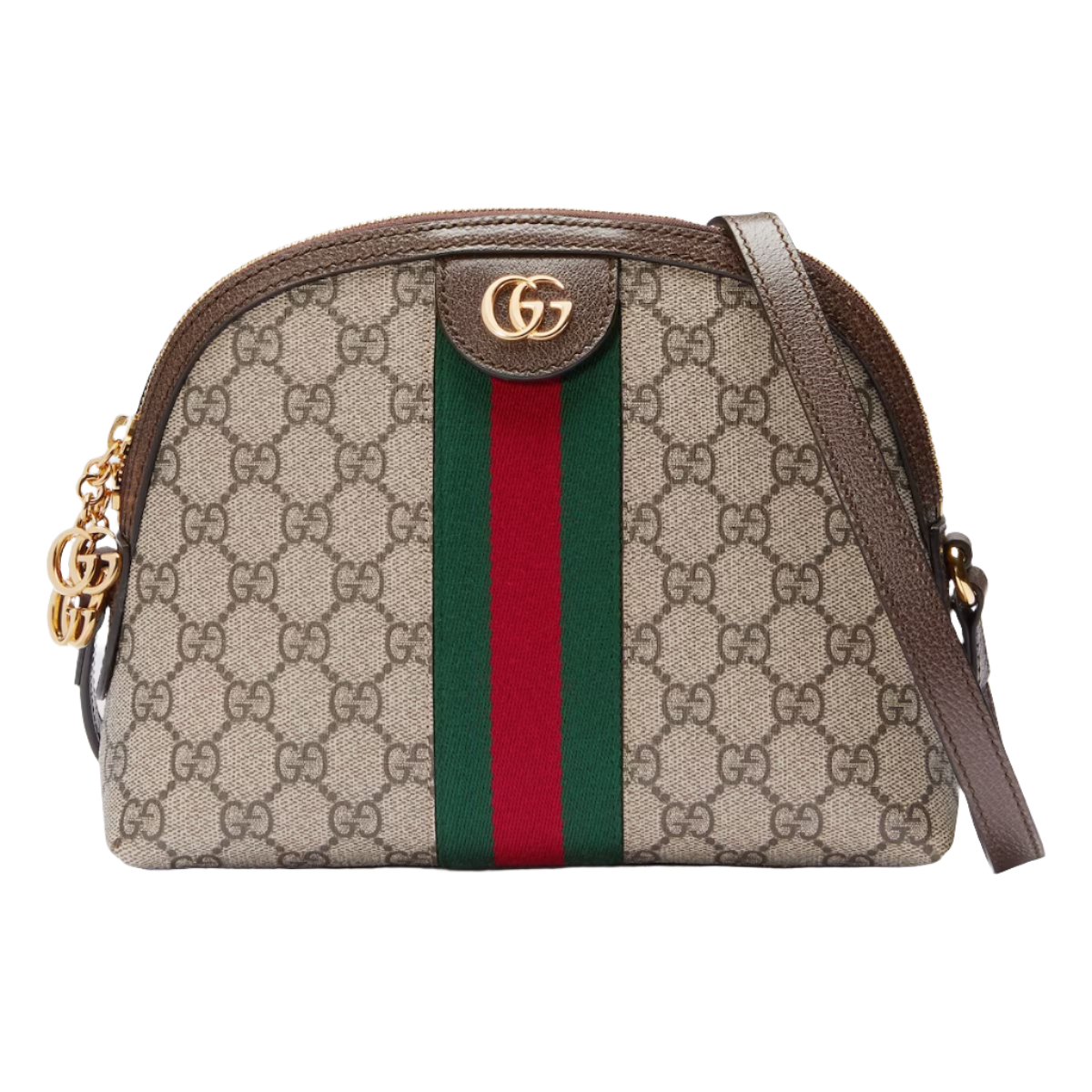 GUCCI GG Supreme Ophidia Small Rounded Top Shoulder Bag