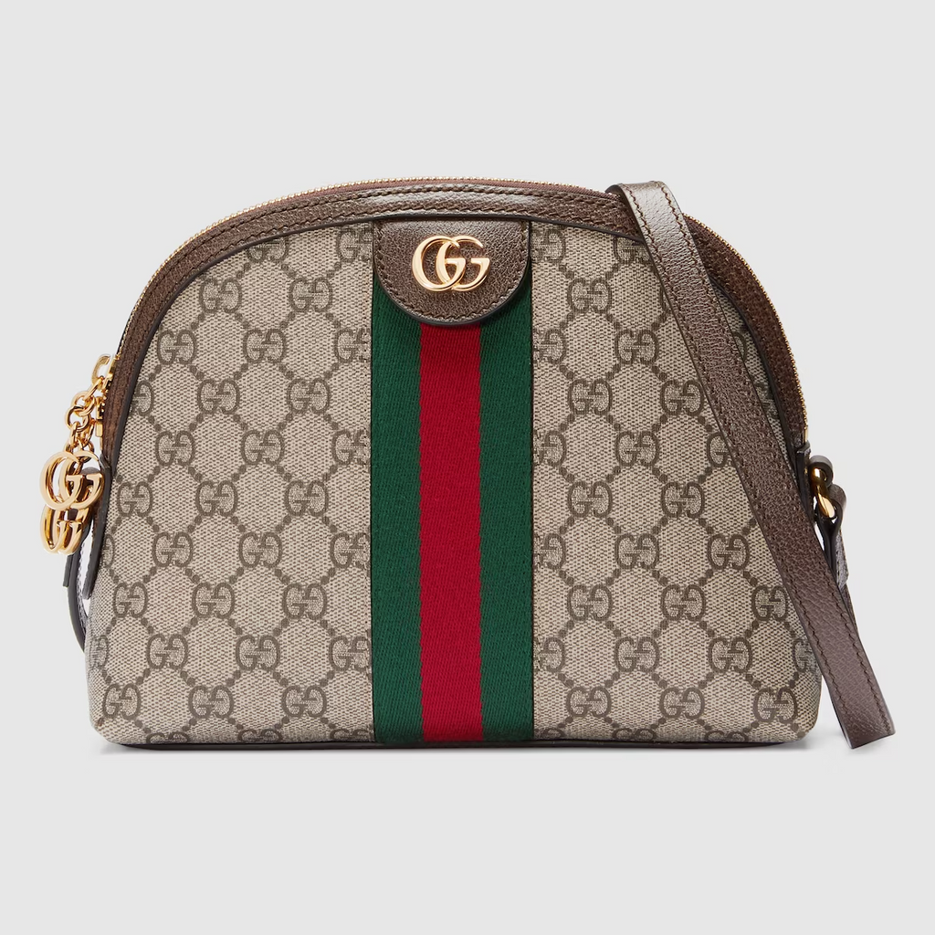 GUCCI GG Supreme Ophidia Small Rounded Top Shoulder Bag