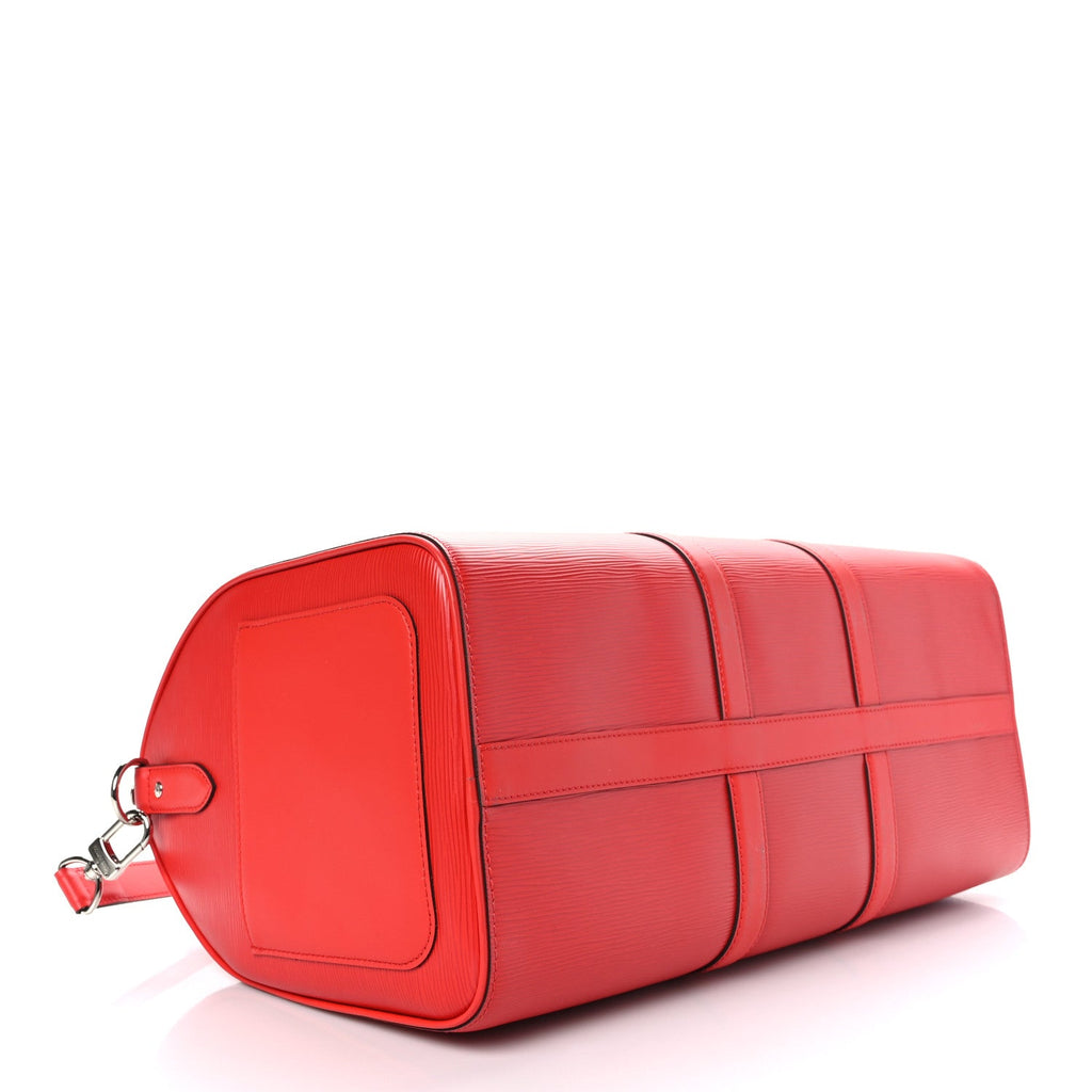 LOUIS VUITTON X SUPREME EPI KEEPALL BANDOULIERE 45 RED