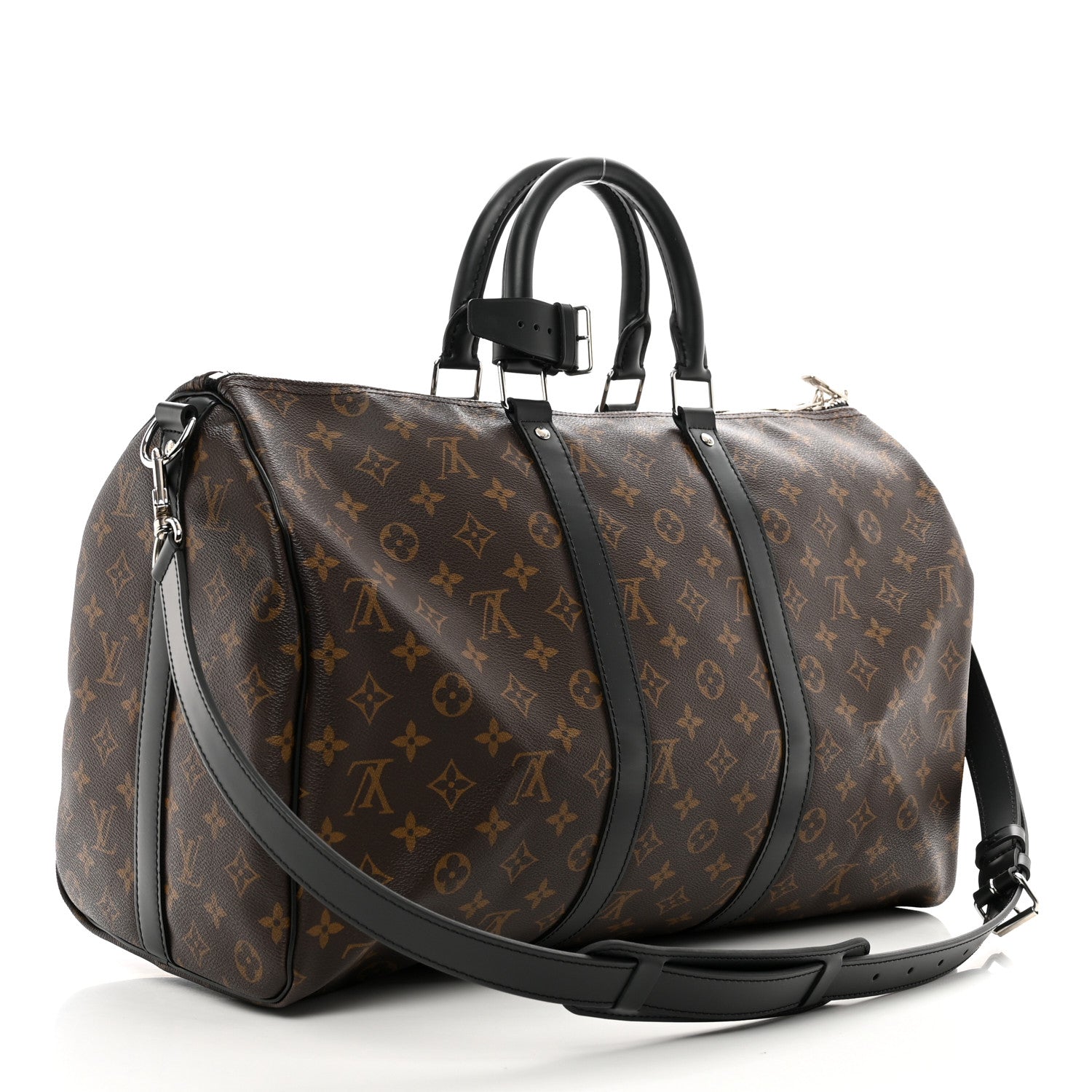 Louis Vuitton Monogram Macassar Keepall Bandouliere 45