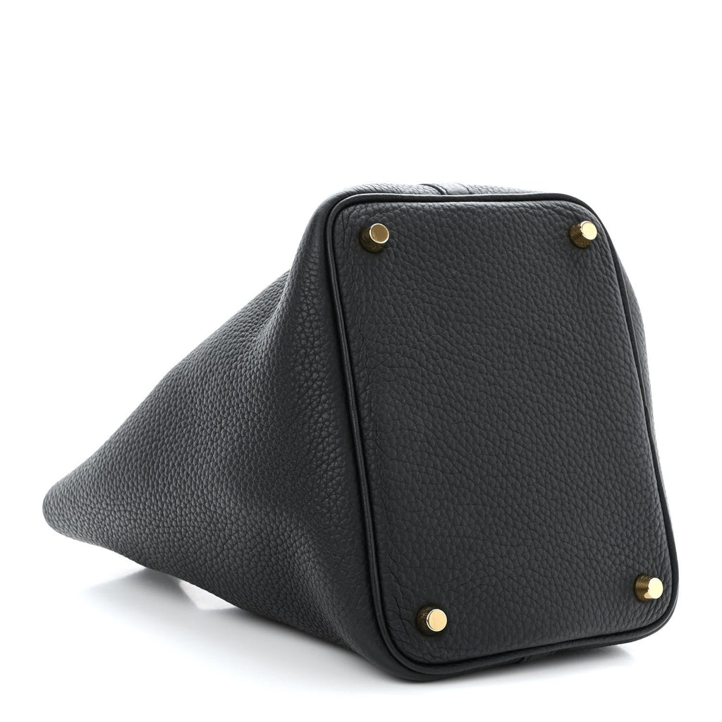 HERMES TAURILLON CLEMENCE PICOTIN LOCK 18 PM BLACK