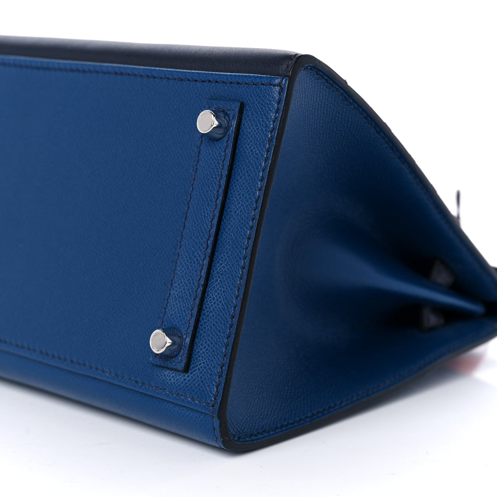 HERMES MADAME CALFSKIN MATTE ALLIGATOR EPSOM FAUBOURG BY NIGHT BIRKIN SELLIER 20 DEEP BLEU BLEU MARINE CRAIE