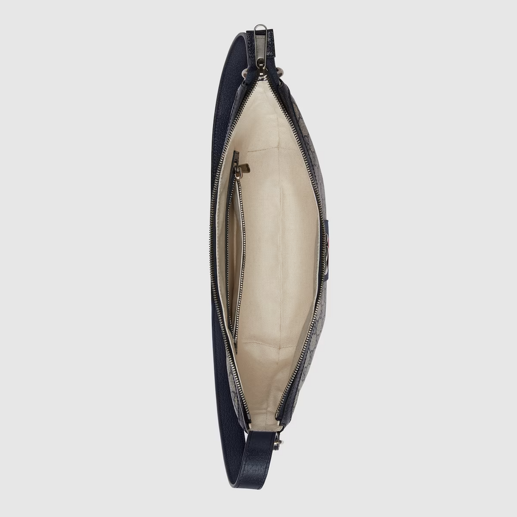 GUCCI Ophidia GG small crossbody bag in beige and blue GG Supreme