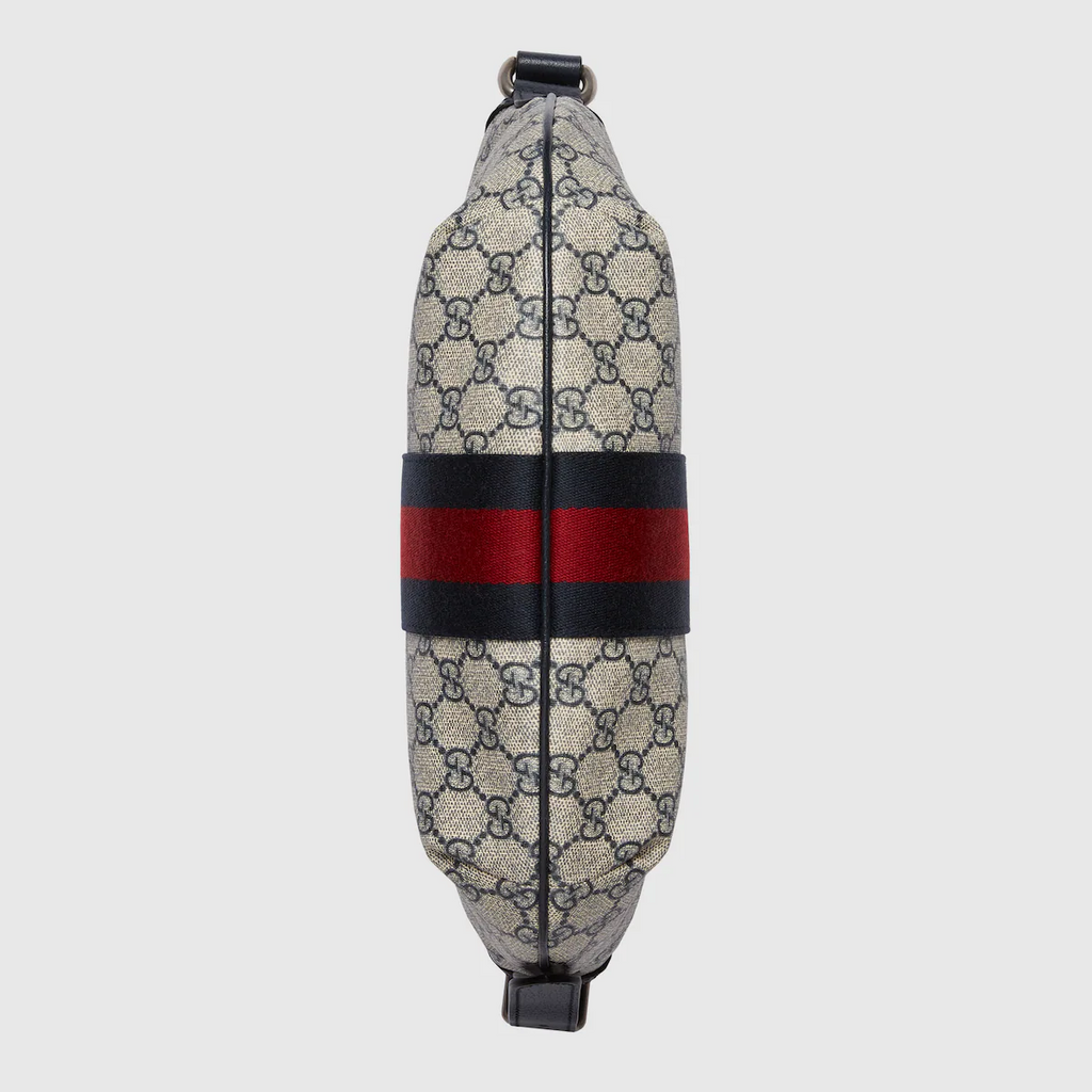 GUCCI Ophidia GG small crossbody bag in beige and blue GG Supreme