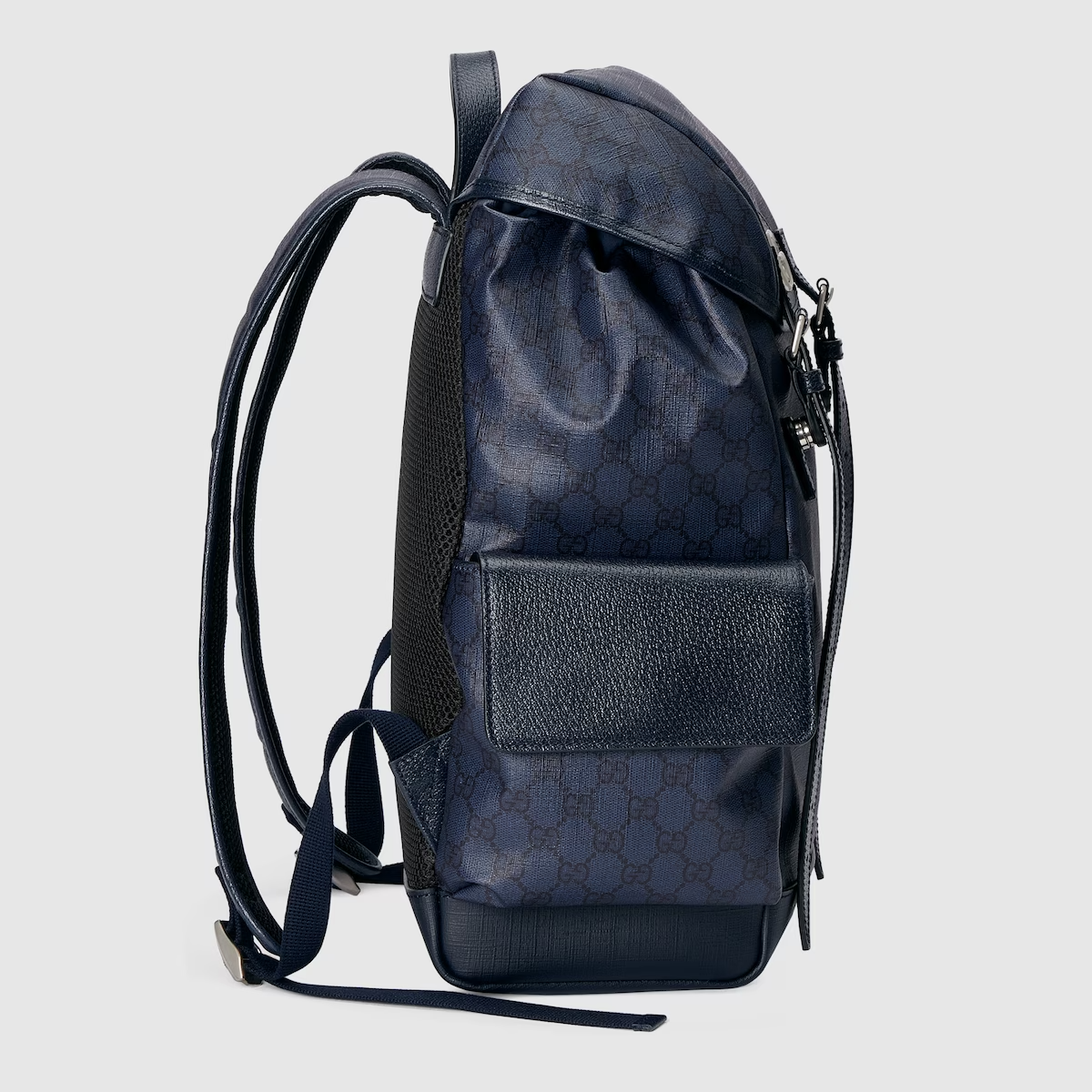 GUCCI Ophidia GG medium backpack in blue and black Supreme