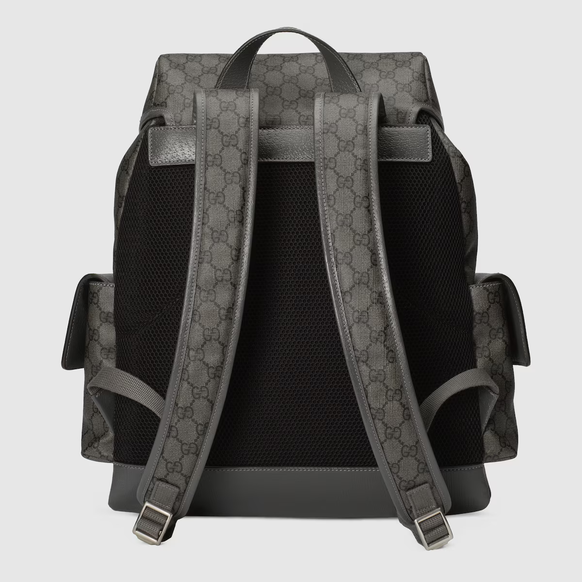 GUCCI Ophidia GG medium backpack in grey and black Supreme