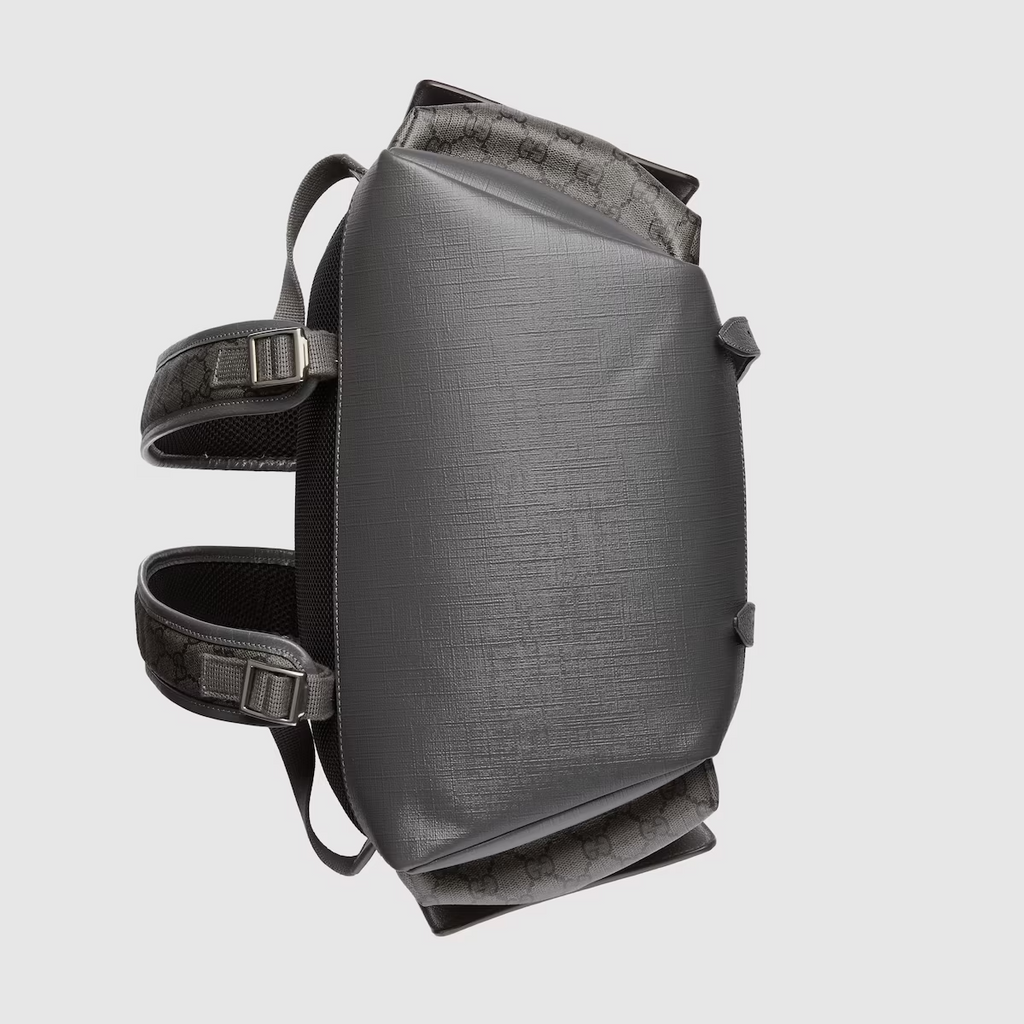 GUCCI Ophidia GG medium backpack in grey and black Supreme