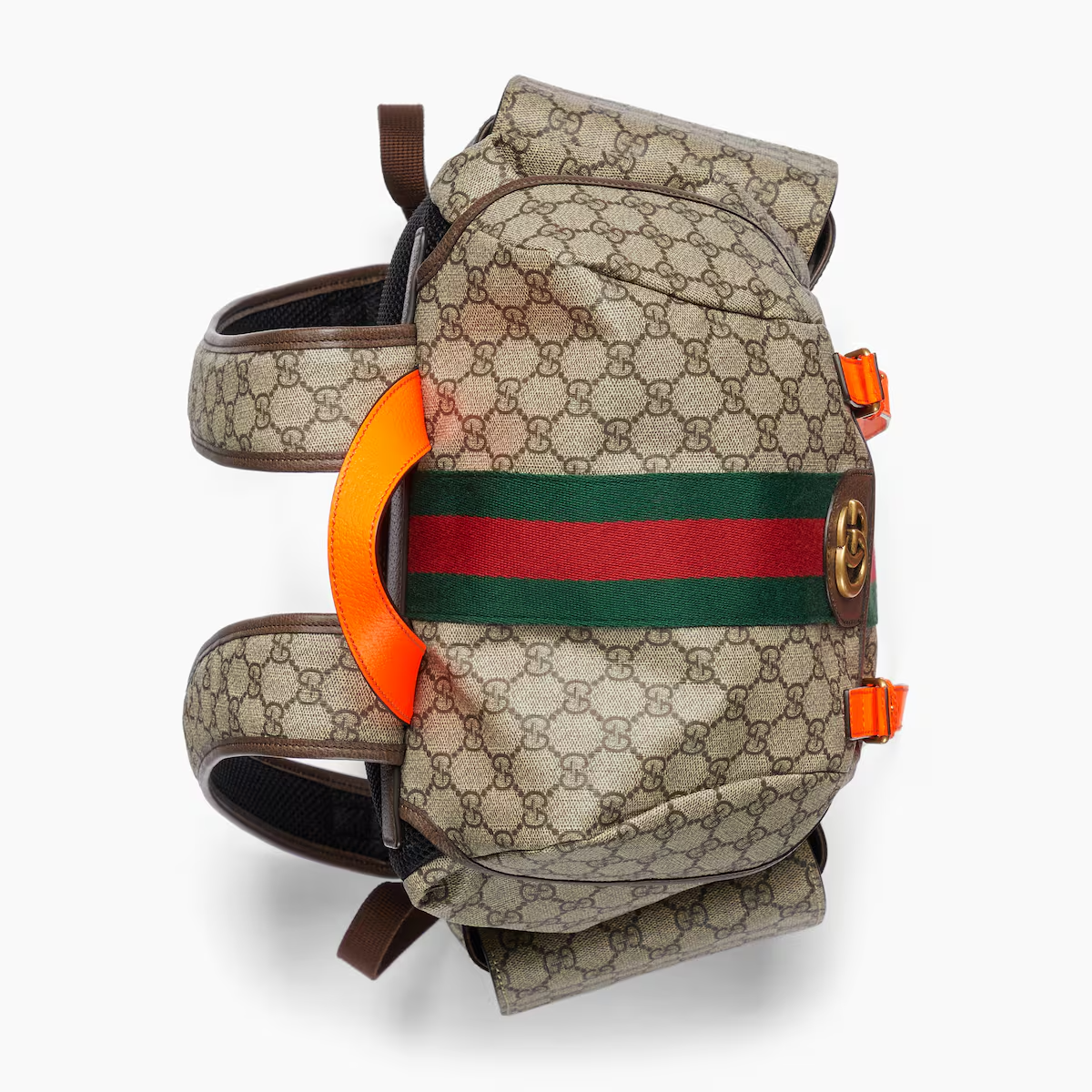 GUCCI Ophidia GG medium backpack in beige and ebony GG Supreme