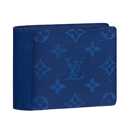 Louis Vuitton LV Unisex Multiple Wallet Monogram Canvas Taiga Leather