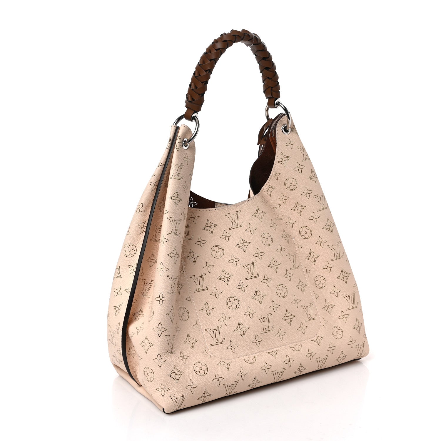 LOUIS VUITTON Mahina Carmel Hobo Creme