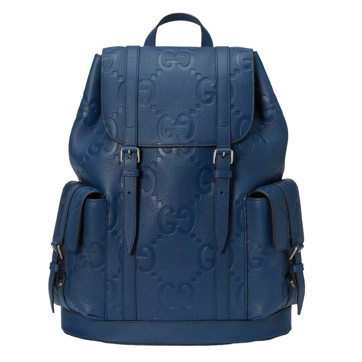 GUCCI jumbo GG backpack in blue leather