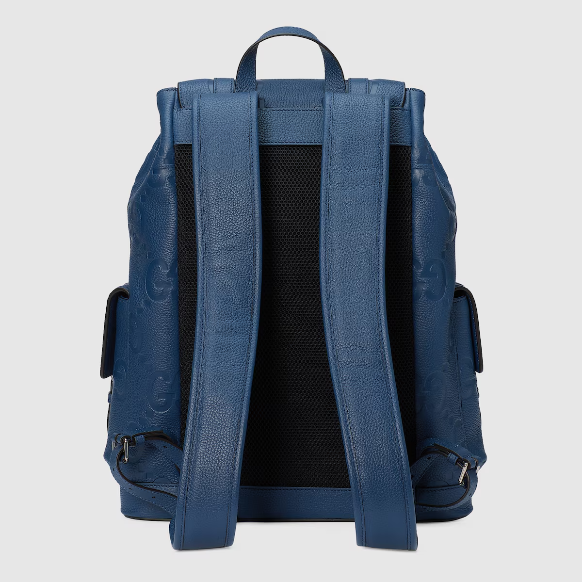 GUCCI jumbo GG backpack in blue leather