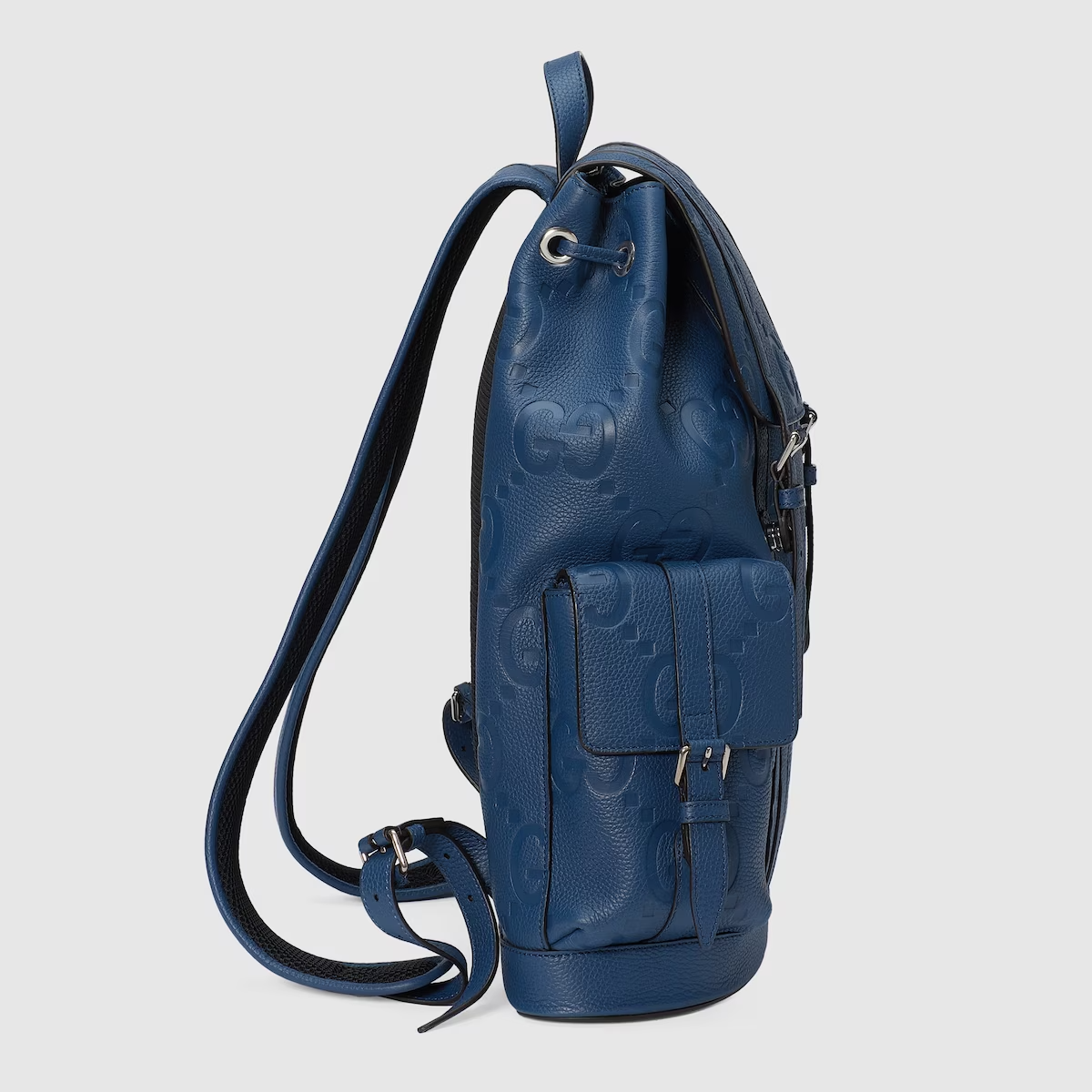 GUCCI jumbo GG backpack in blue leather
