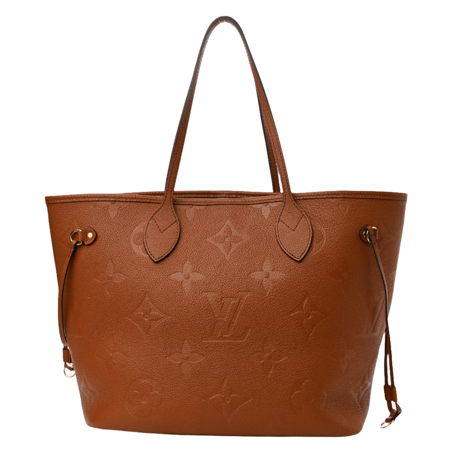LOUIS VUITTON Empreinte Monogram Giant Neverfull MM Cognac