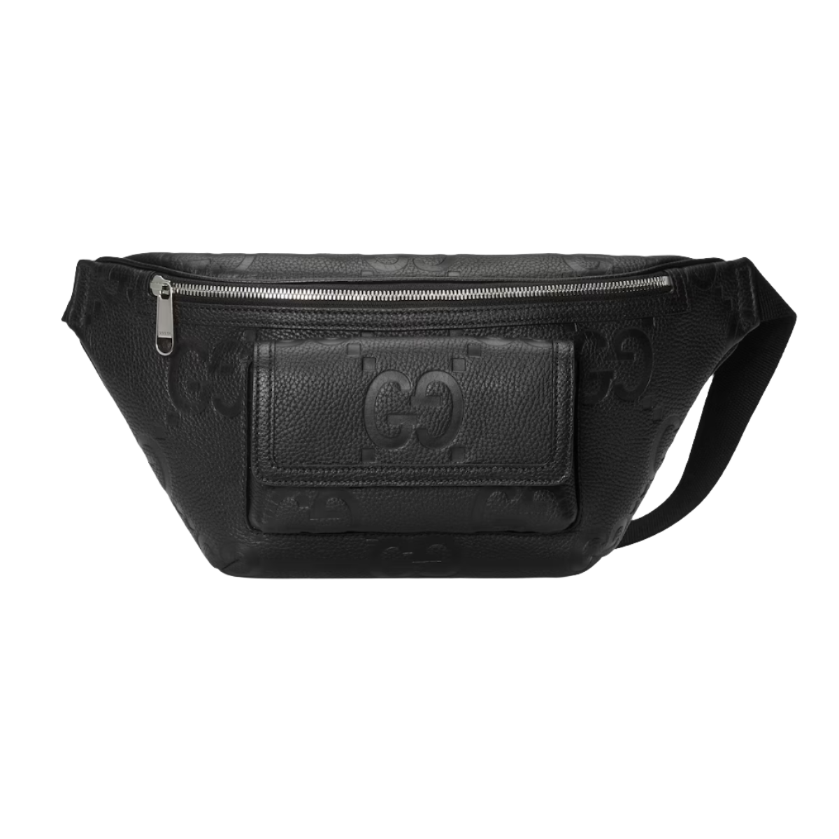 GUCCI Jumbo GG belt bag in black leather