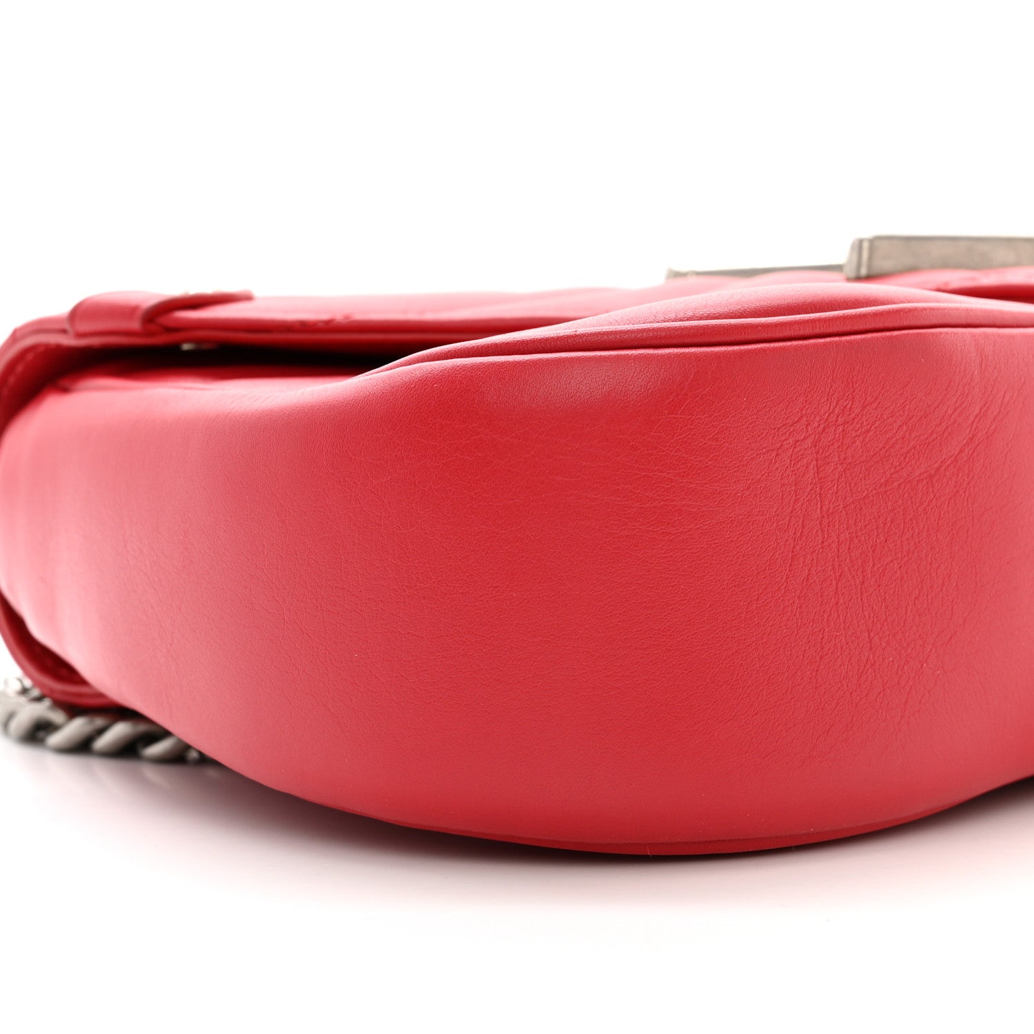 LOUIS VUITTON Calfskin New Wave Chain MM Ecarlate