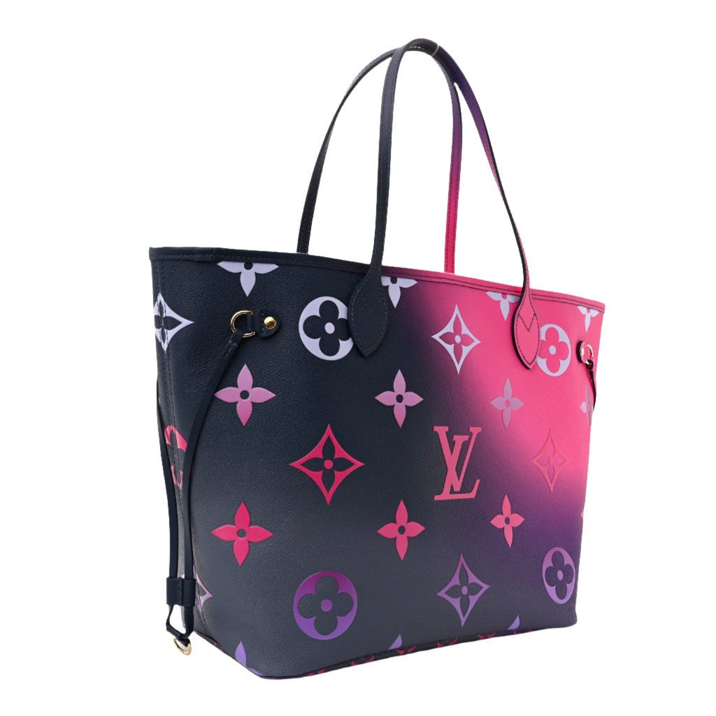 LOUIS VUITTON Monogram Giant Spring In The City Neverfull MM Midnight Fuchsia