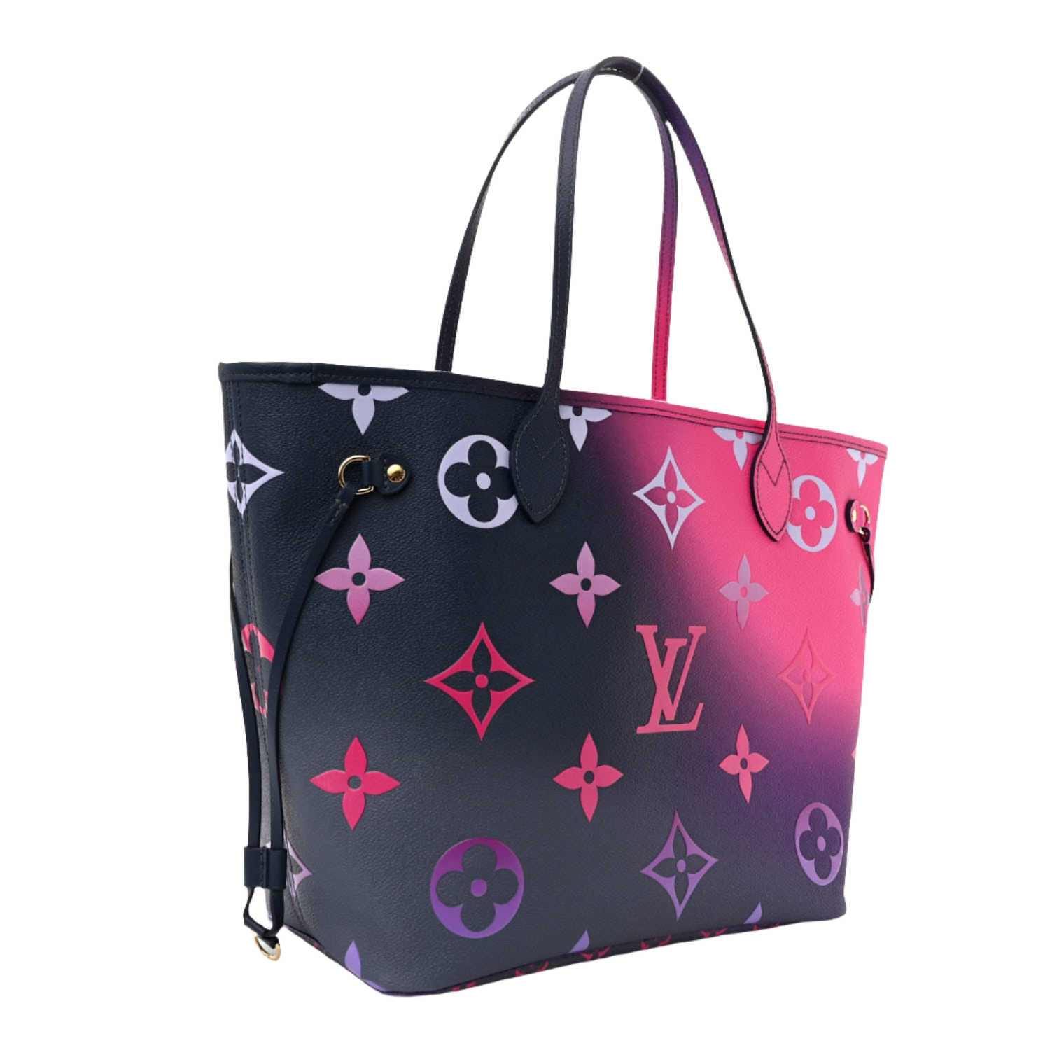 LOUIS VUITTON Monogram Giant Spring In The City Neverfull MM Midnight Fuchsia