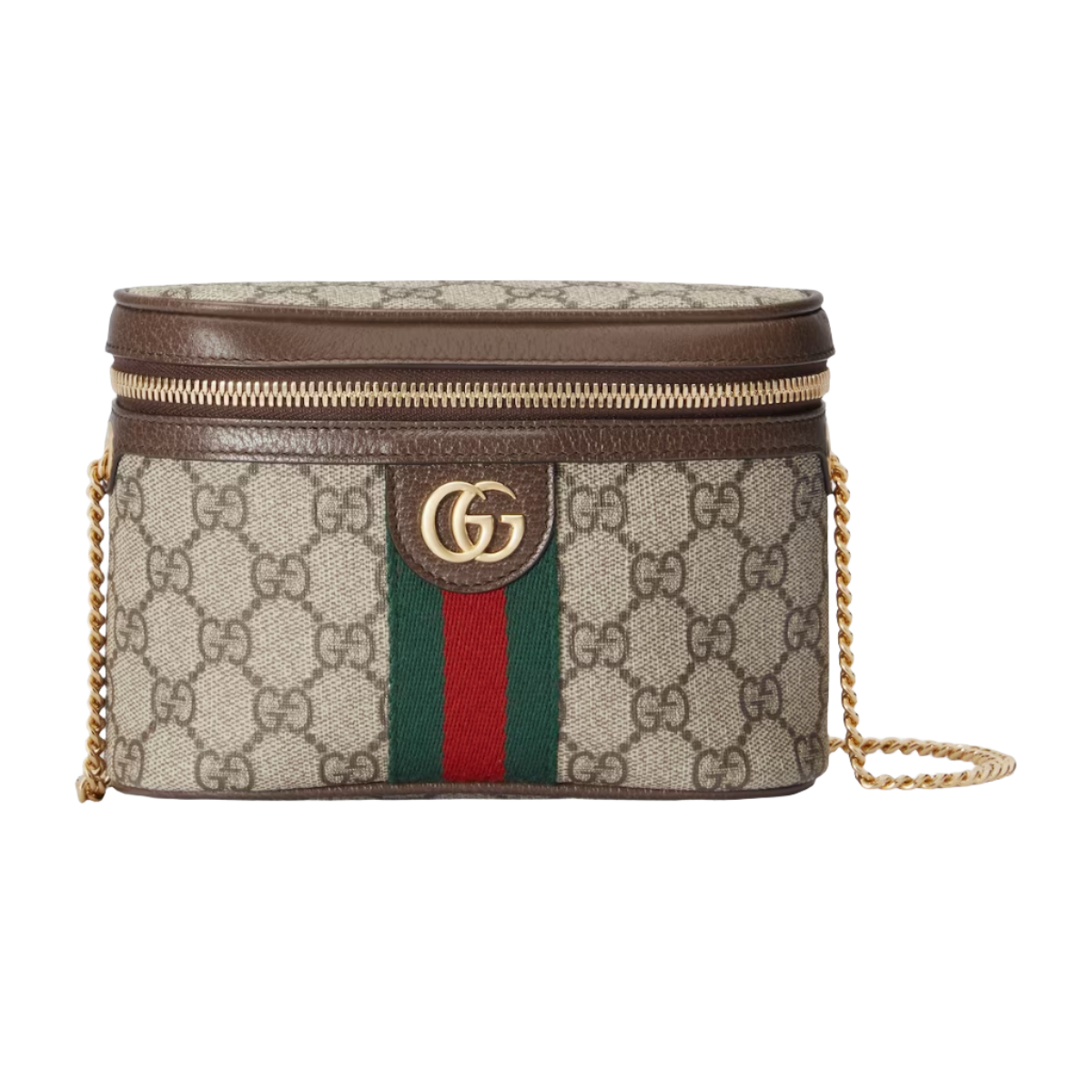 GUCCI Ophidia belt bag with Web in beige and ebony Supreme