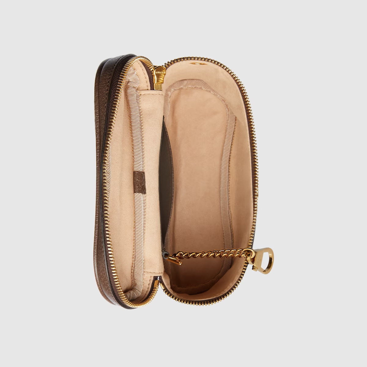 GUCCI Ophidia belt bag with Web in beige and ebony Supreme