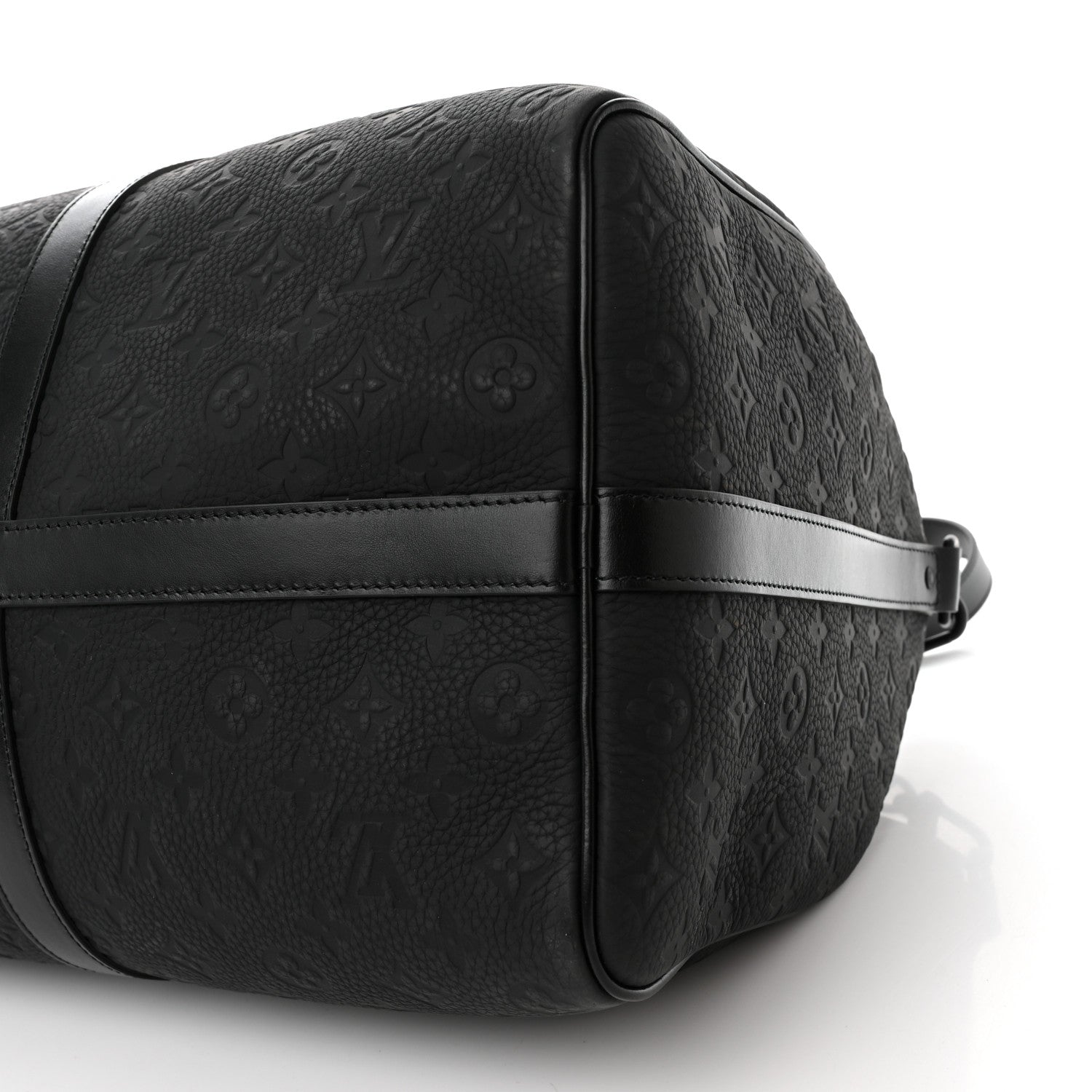LOUIS VUITTON TAURILLON MONOGRAM KEEPALL BANDOULIERE 50 BLACK