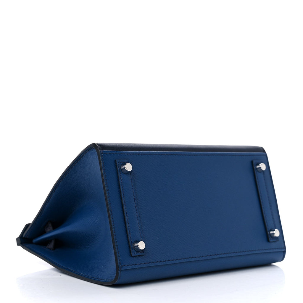 HERMES MADAME CALFSKIN MATTE ALLIGATOR EPSOM FAUBOURG BY NIGHT BIRKIN SELLIER 20 DEEP BLEU BLEU MARINE CRAIE