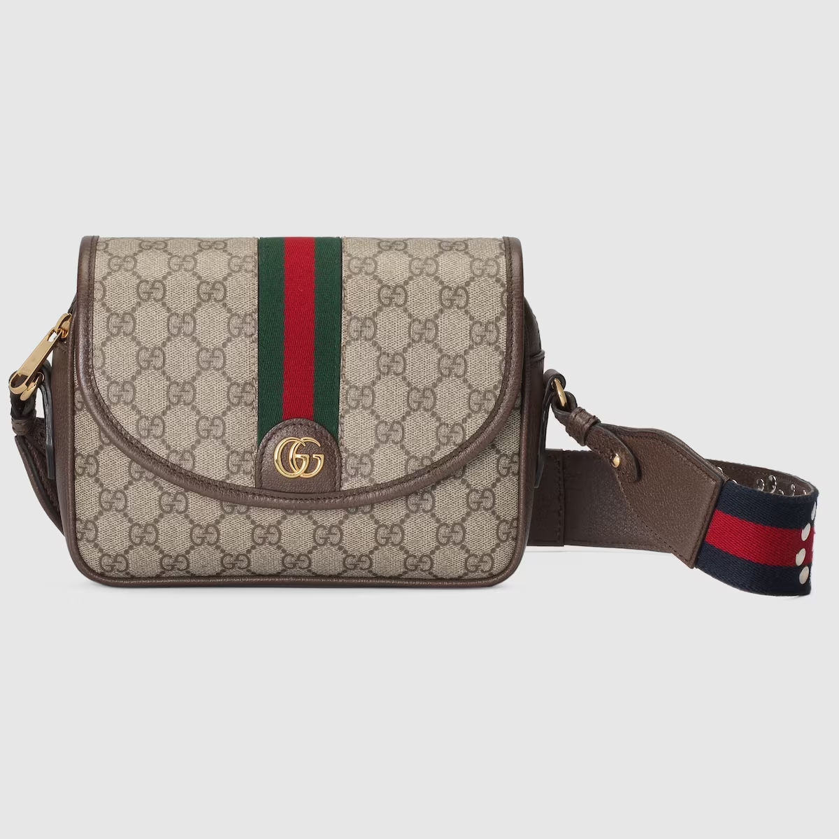 GUCCI Ophidia GG small shoulder bag in beige and ebony GG Supreme
