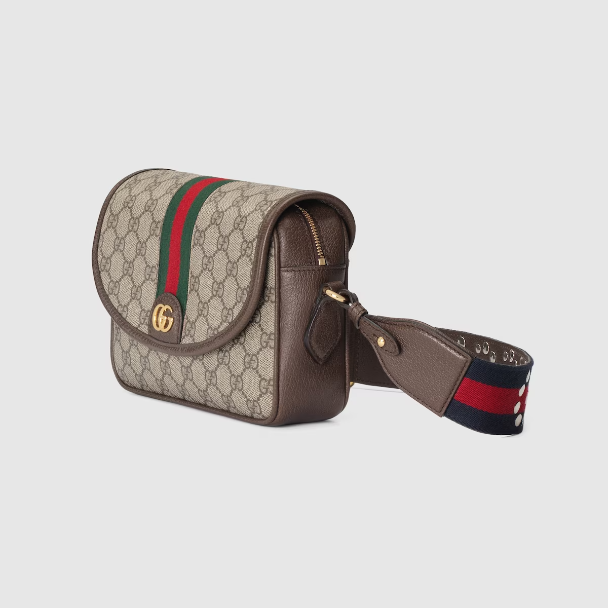 GUCCI Ophidia GG small shoulder bag in beige and ebony GG Supreme