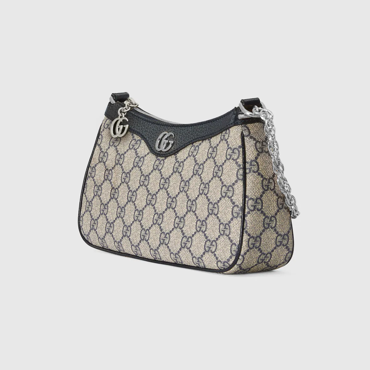GUCCI Ophidia GG small handbag in beige and blue Supreme